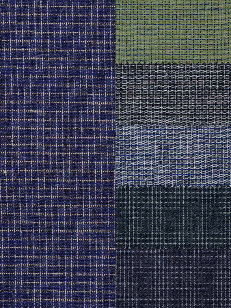 Hemp Fortex Hemp/Recycled polyester/spandex woven fabric HP5813Y Tiny square plaid Hemp Fortex