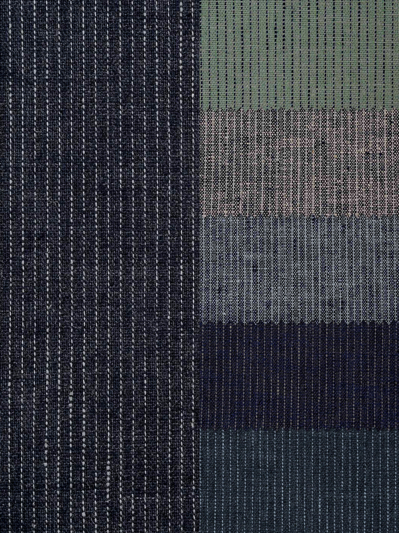 Hemp Fortex Hemp/Recycled polyester/spandex woven fabric HP5813Y Single dotted line stripe Hemp Fortex