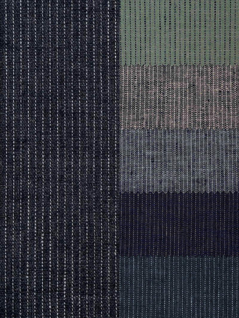 Hemp Fortex Hemp/Recycled polyester/spandex woven fabric HP5813Y Single dotted line stripe Hemp Fortex