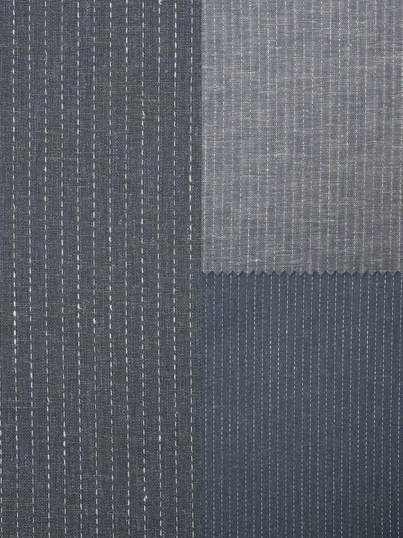 Hemp Fortex Hemp/Tencel woven fabric HL5068 dotted line yarn dyed pattern Hemp Fortex