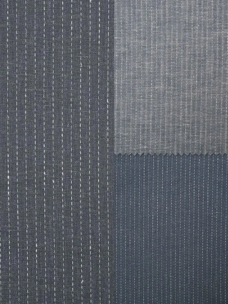 Hemp Fortex Hemp/Tencel woven fabric HL5068 dotted line yarn dyed pattern Hemp Fortex