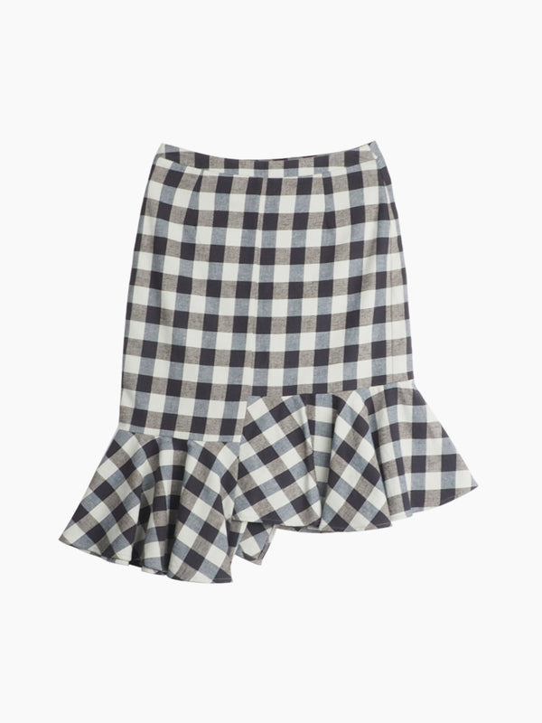 Hemp Fortex Hemp & Organic Cotton Plaid Flannel Bust Skirt Hemp Fortex