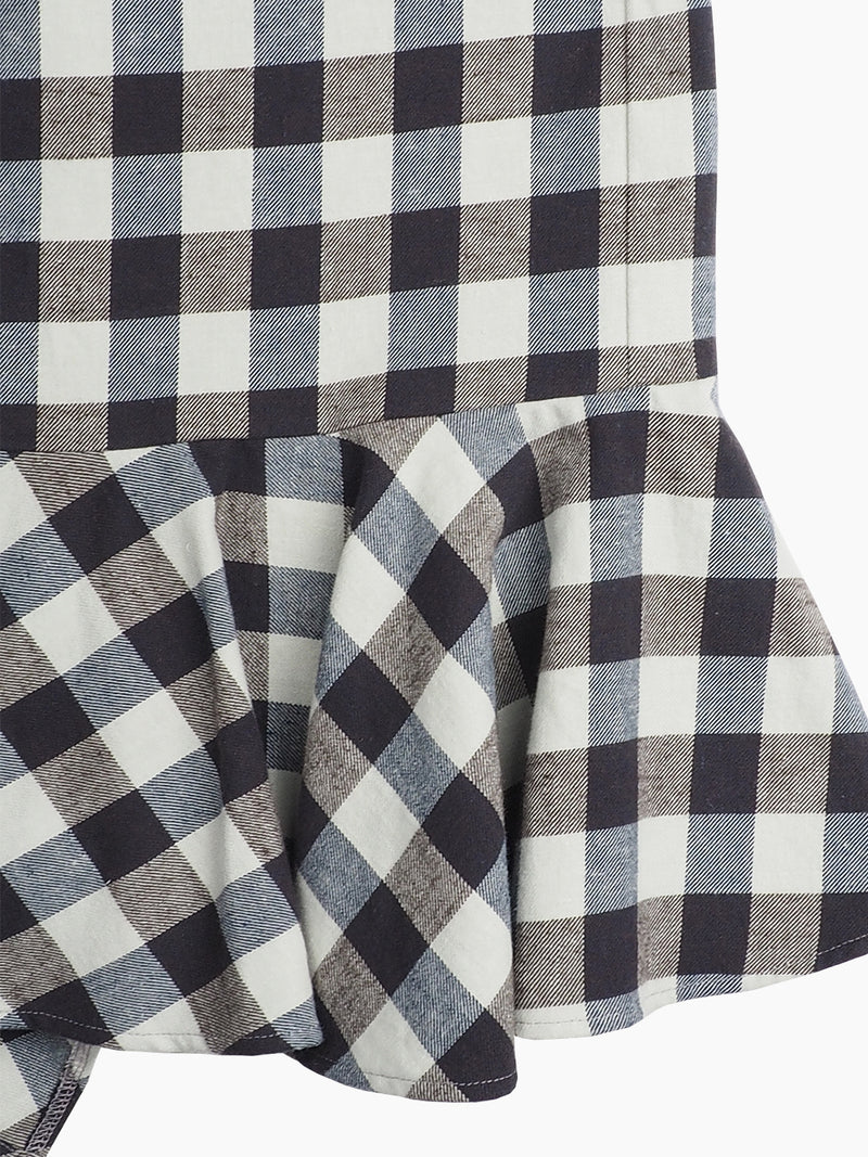 Hemp Fortex Hemp & Organic Cotton Plaid Flannel Bust Skirt Hemp Fortex