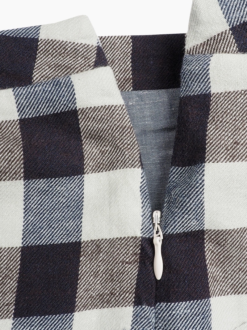Hemp Fortex Hemp & Organic Cotton Plaid Flannel Bust Skirt Hemp Fortex