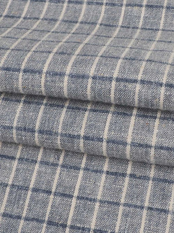 Hemp Fortex Hemp , Modal , Organic Cotton & Better Cotton Light Weight Slub Plaid Fabric