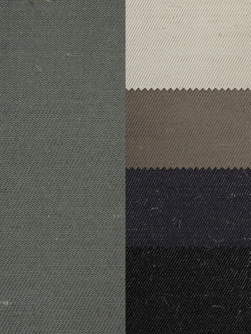 Hemp & Recycled Polyester Mid-Weight Twill ( PH100C261B ) - Hemp Fortex